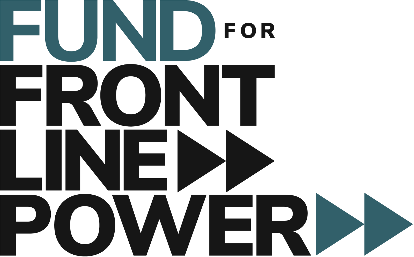 Blue and Black Fund for Frontline Power logo